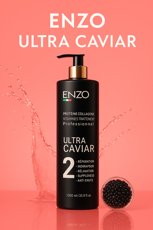 ✨ ENZO Ultra Caviar – علاج البروتين الفاخر لشعر يسرق الأنظار ✨